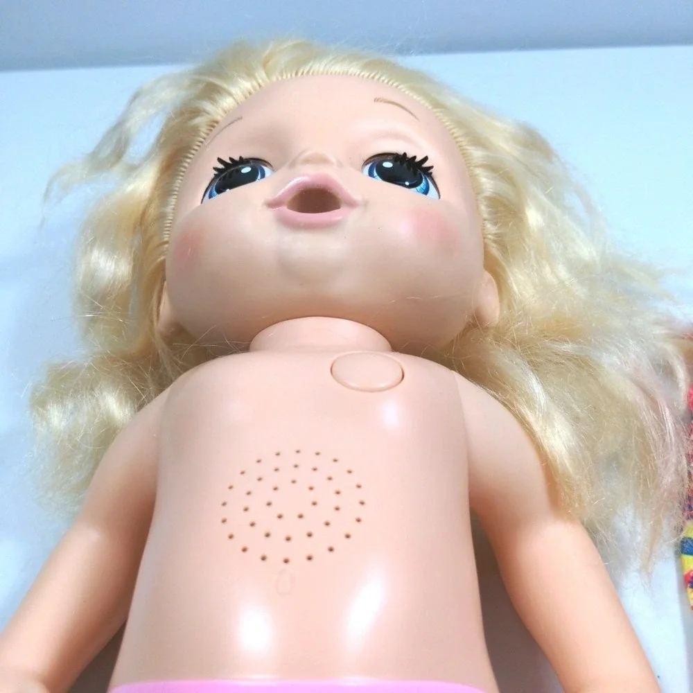 2016 Hasbro Baby Alive Sweet Tear Doll Blonde Interactive Working Red Nose C0957